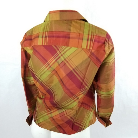 Coldwater Creek Silk Blend Blazer Sze PS Orange - Picture 2 of 8